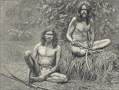 Veddahs, or 'Wild Men' of Ceylon